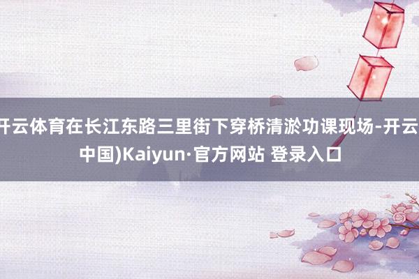 开云体育在长江东路三里街下穿桥清淤功课现场-开云(中国)Kaiyun·官方网站 登录入口