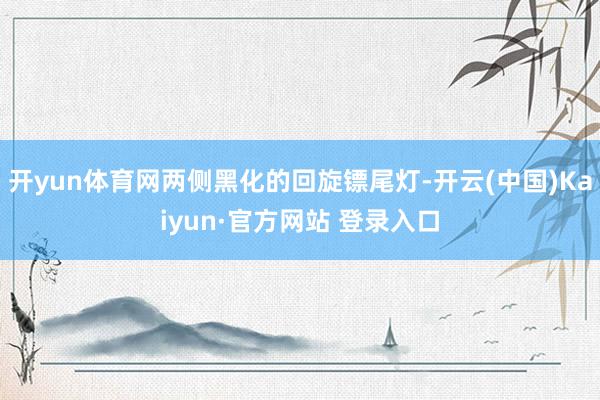 开yun体育网两侧黑化的回旋镖尾灯-开云(中国)Kaiyun·官方网站 登录入口