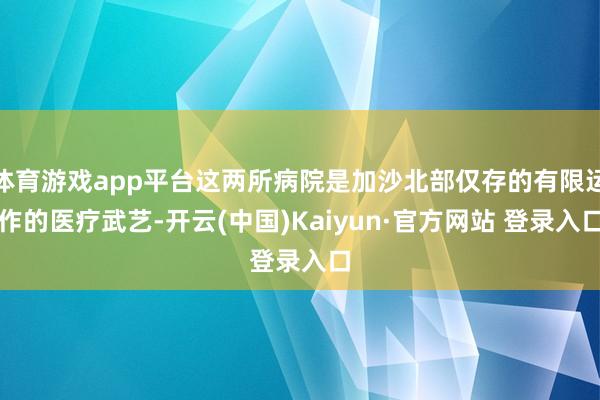体育游戏app平台这两所病院是加沙北部仅存的有限运作的医疗武艺-开云(中国)Kaiyun·官方网站 登录入口
