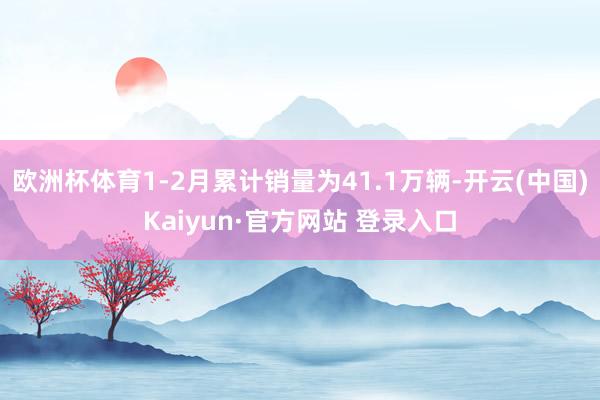 欧洲杯体育1-2月累计销量为41.1万辆-开云(中国)Kaiyun·官方网站 登录入口