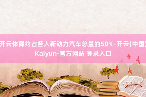 开云体育约占各人新动力汽车总量的50%-开云(中国)Kaiyun·官方网站 登录入口