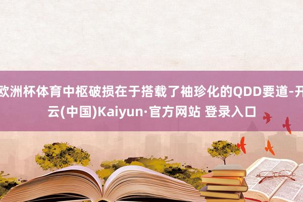 欧洲杯体育中枢破损在于搭载了袖珍化的QDD要道-开云(中国)Kaiyun·官方网站 登录入口